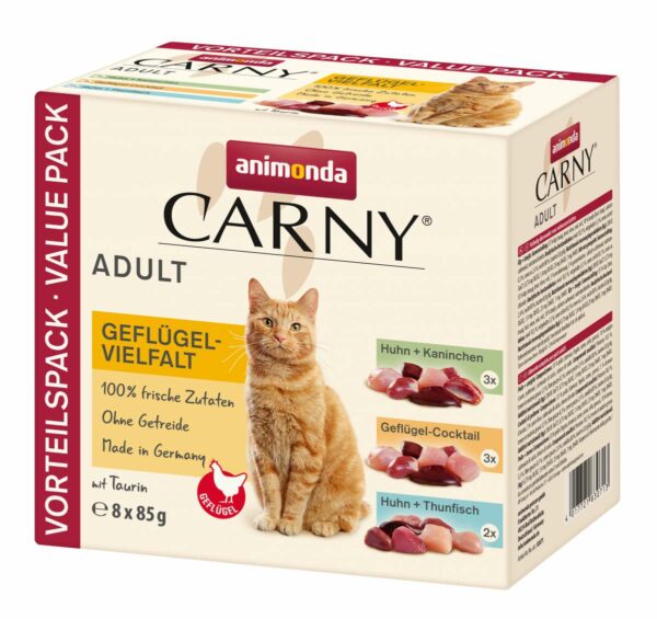 Animonda - Carny Geflügel-Mix mit 8 Frischebeuteln Adult 8 x 85g