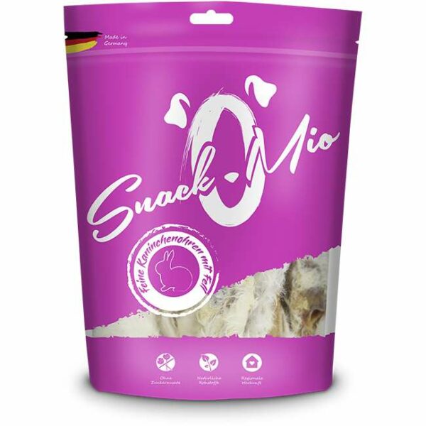 SnackOMio - Feine Kaninchenohren mit Fell